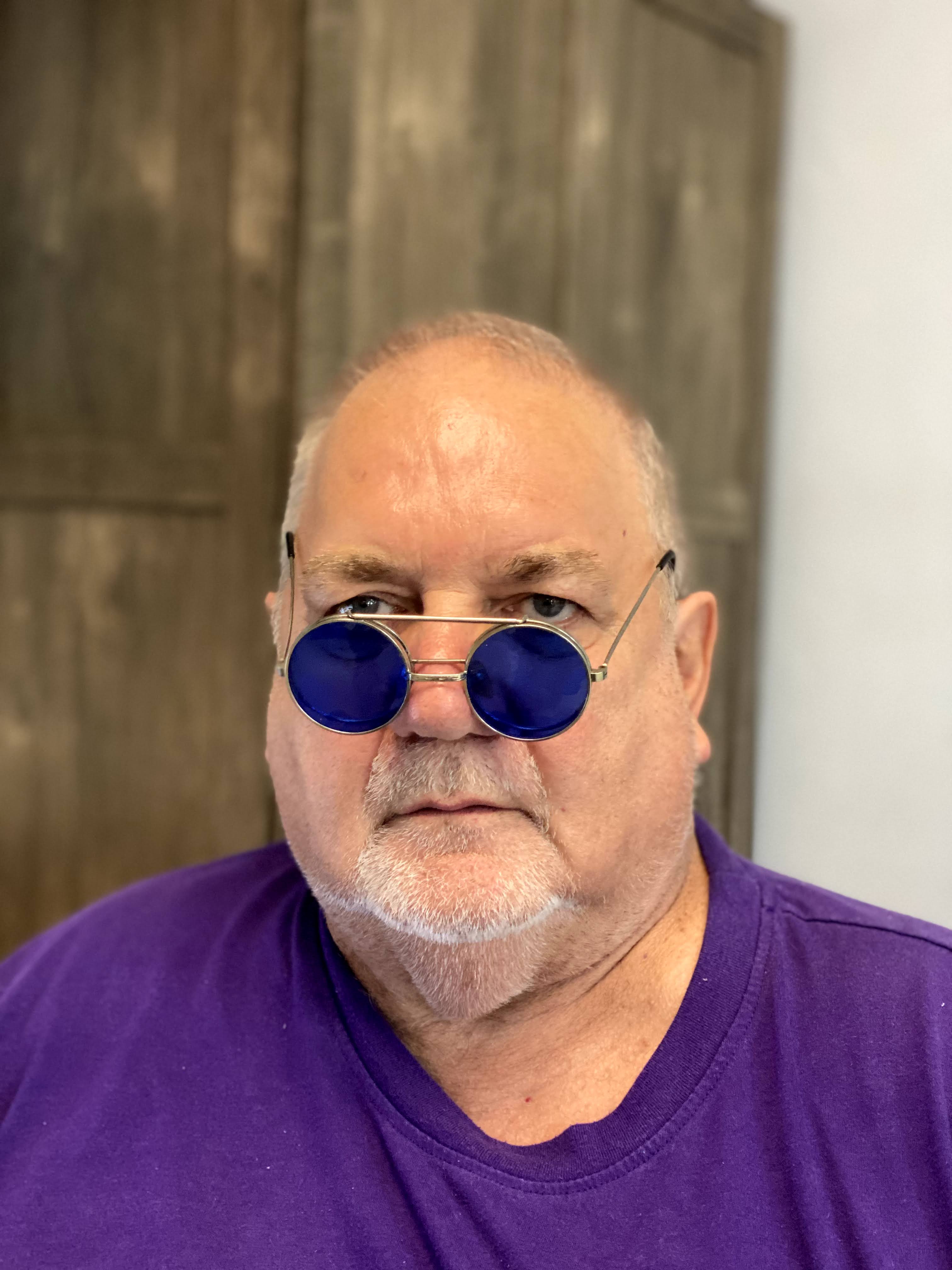 someone staring intently at the end user